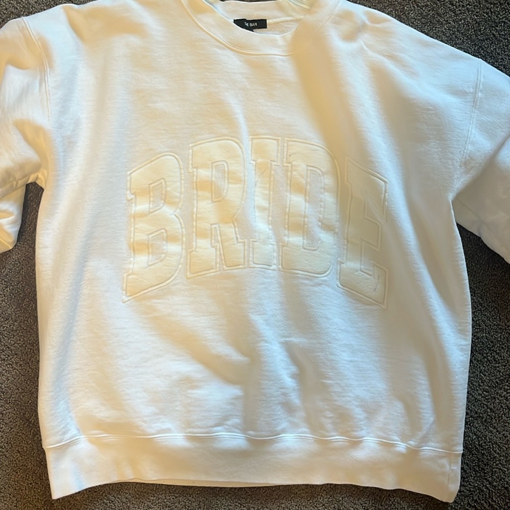THE BAR BRIDE VARSITY SWEATSHIRT